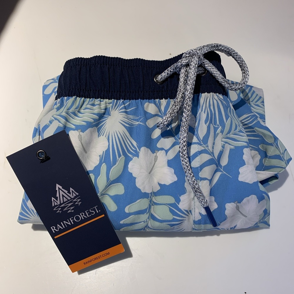 Rainforest‎ Stretch Soft touch Quick dry Swimming Shorts Trunks Men's Sz XL NWT